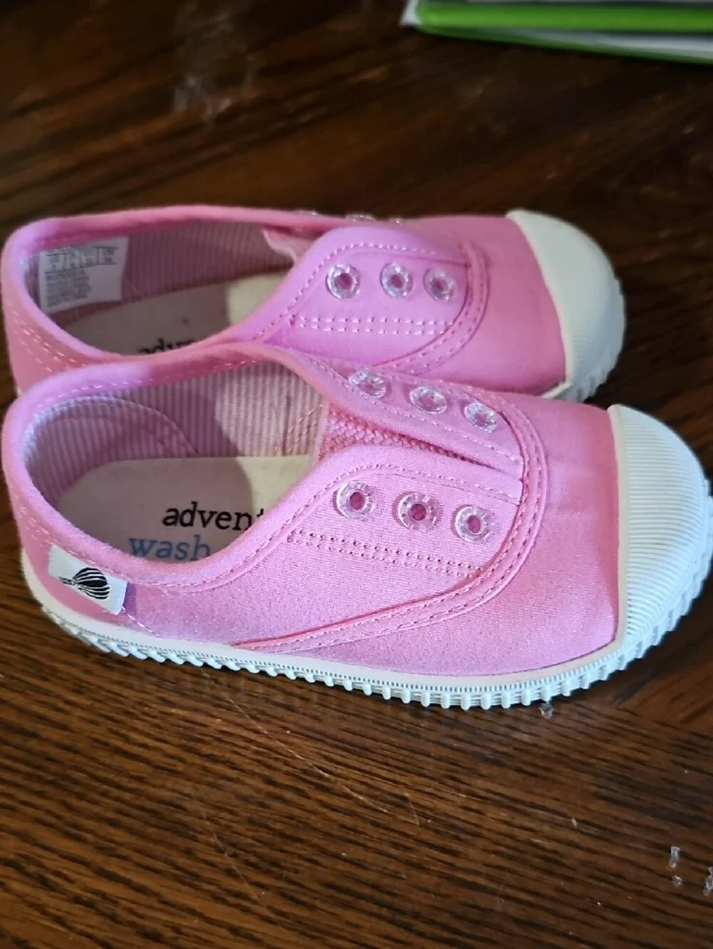 Kids Pink Canvas Slip-On and Light Pink Lace-Up Boots Set